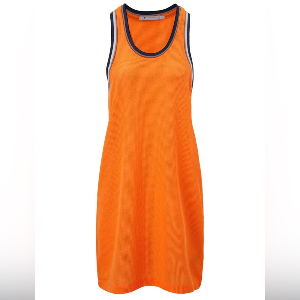 T BY ALEXANDER WANG
Orange Waffle Mesh Tank Dress size Small
